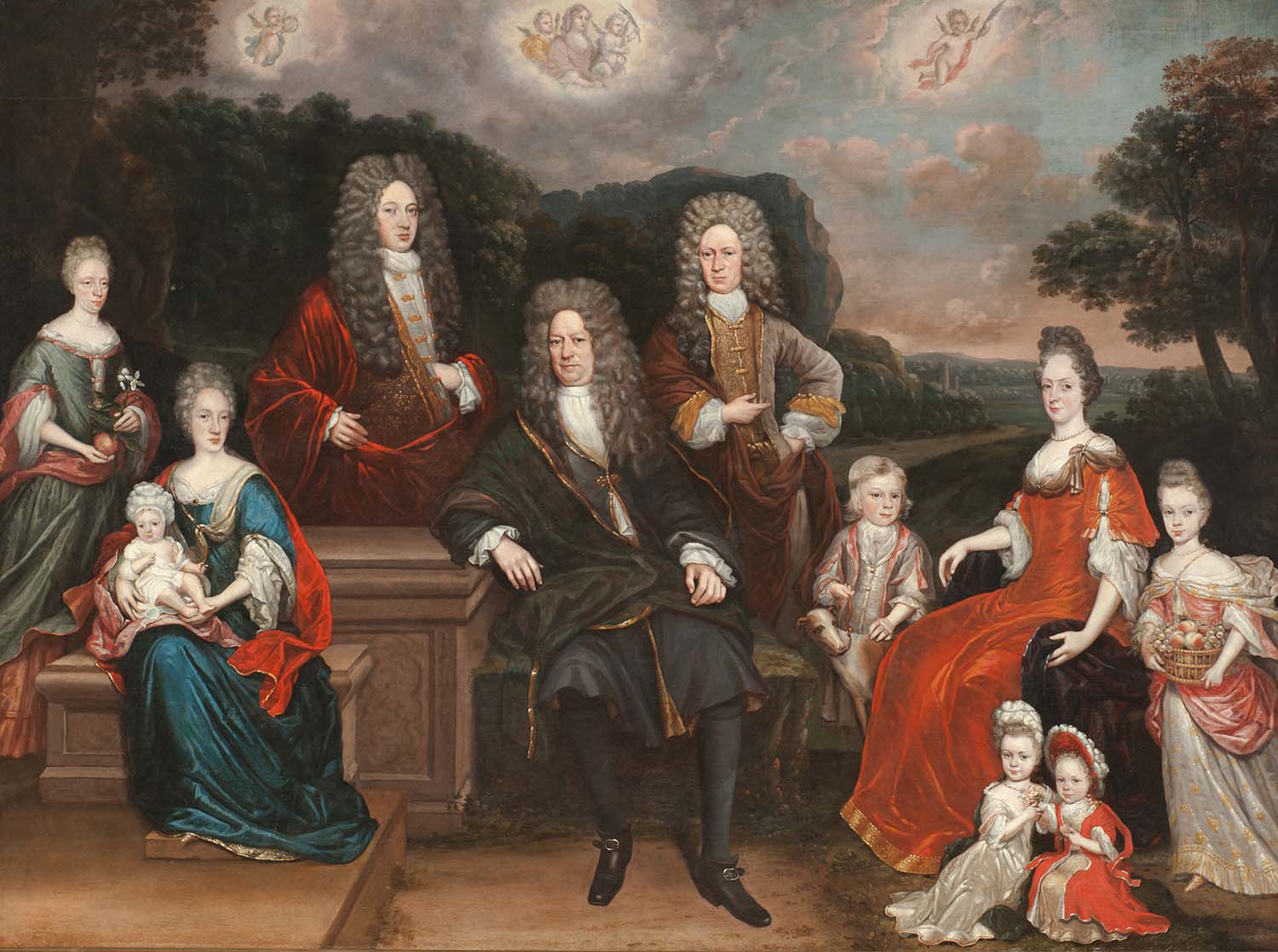 Portret van de familie van Diemen,